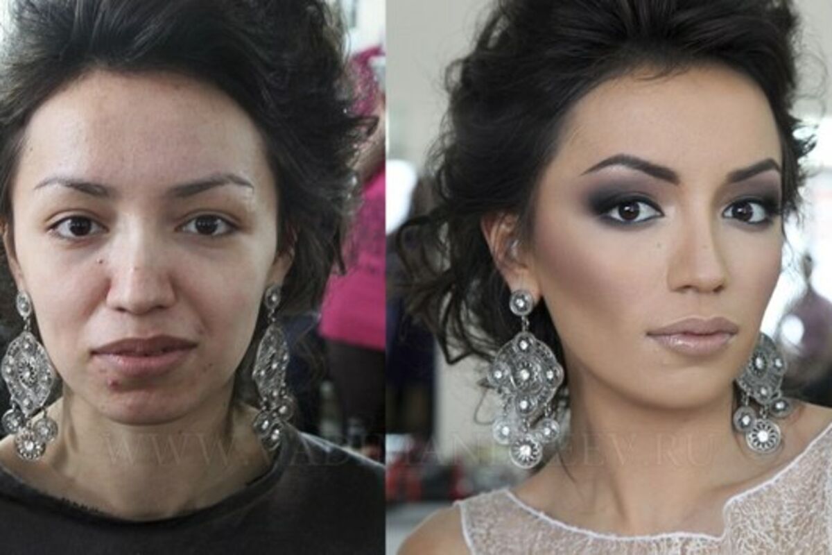 Некрасивые девушки до и после макияжа