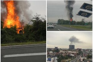 VELIKI POŽAR KRAJ ZAGREBA: Gore barake Hidroelektre, vatra došla do ivice auto-puta!