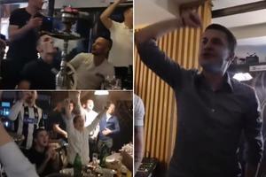 LUDNICA U KAFANI! ALKOHOL, NARGILE, NAVIJAČKE PESME.... Evo kako su fudbaleri Partizana proslavili osvajanje Kupa! (VIDEO)