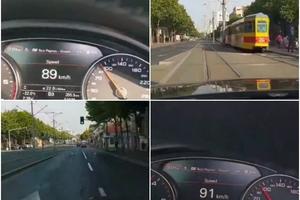 TRAŽI SE BAHATI VOZAČ IZ BEOGRADA! Vozi mercedes E klase, snimcima divljačke vožnje hvali se na Instagramu: Malo suprotnim smerom preko ostrva (VIDEO)