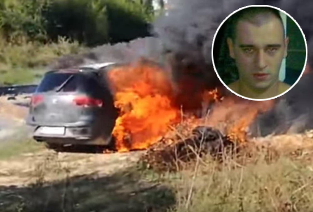 napadač zapalio auto nakon ubistva