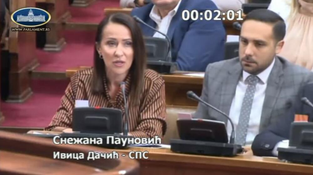 Snežana Paunović, poslanica, SPS
