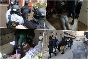 NOVI SNIMAK HAPŠENJA OSUMNJIČENIH ZA UBISTVO ESKOBARA: Pogledajte upad policije u štek stan na Novom Beogradu, evo šta su zatekli