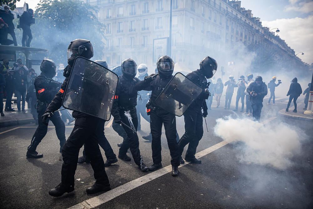 Protest, Pariz, 1.maj