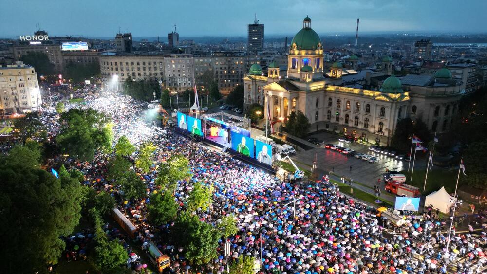 Miting, SNS, Srbija nade