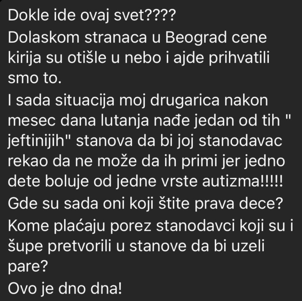 stanodavci, kirija, stan, roditelji, autizam