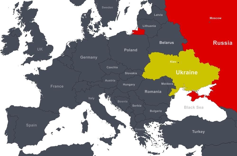 Ukrajina, Poljska, mapa Poljske, mapa evrope, mapa Ukrajine
