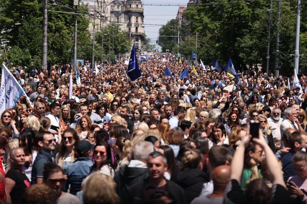 Prosvetni radnici danas u Beogradu