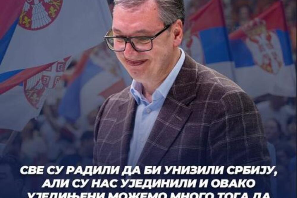"SVE SU RADILI DA BI UNIZILI SRBIJU, ALI SU NAS UJEDINILI": Vučić se oglasio snažnom porukom dan nakon usvajanja SRAMNE rezolucije