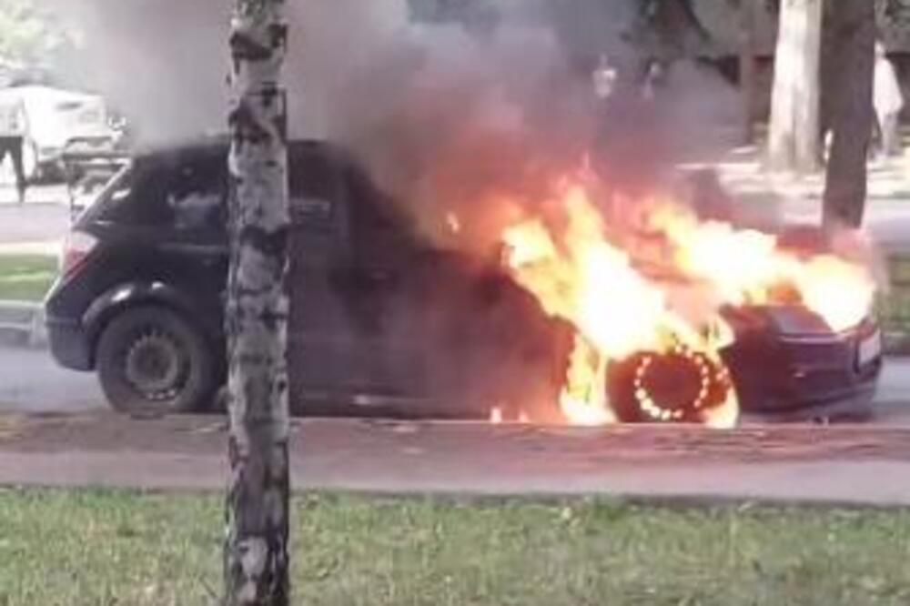 GORI AUTOMOBIL U SUBOTICI, VATROGASCI GASE BUKTINJU Nastavljaju se incidenti širom Srbije, još jedno vozilo u PLAMENU (FOTO/VIDEO)
