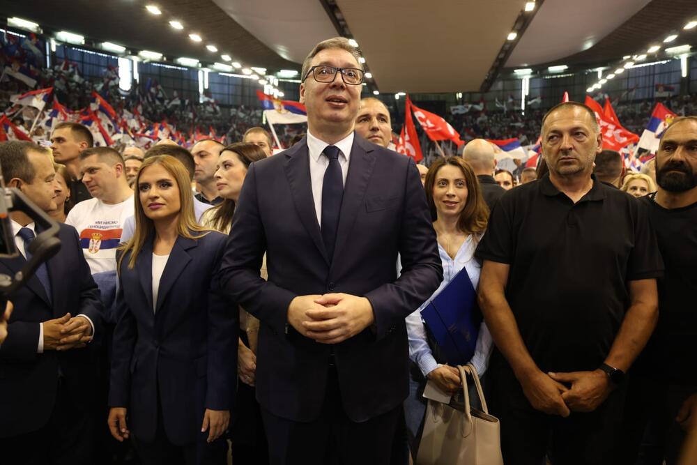 Aleksandar Vučić, predizobrni skup, Beograd sutra