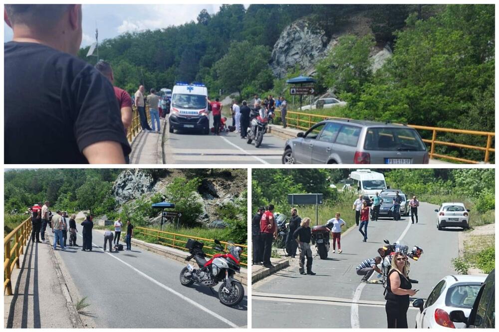 IZAŠAO IZ AUTOBUSA, POKOSIO GA STRANAC NA MOTORU: Strašna nesreća kod Priboja, stariji muškarac zadobio TEŠKE POVREDE (FOTO)