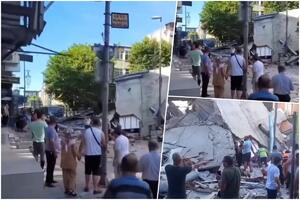 SRUŠILA SE ZGRADA U ISTANBULU: Ljudi zatrpani, veliki broj spasilaca i lekara hitno stigli na mesto nesreće, objavljen SNIMAK