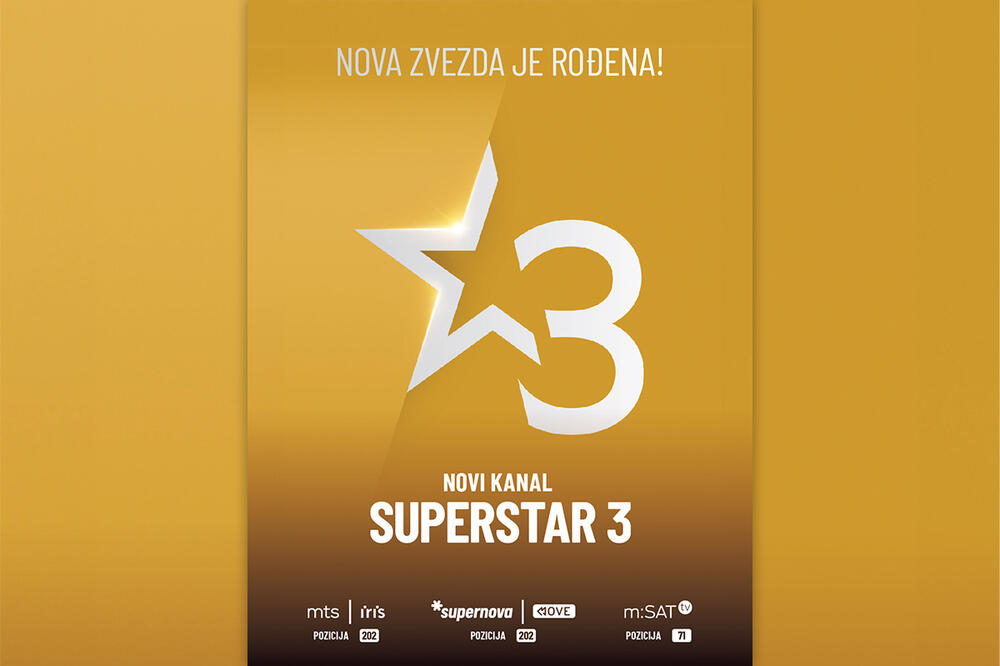 SUPERSTAR 3 – DOM REMASTERIZOVANIH DOMAĆIH KLASIKA Novi kanal biće na pozicijama 202 na Iris i Supernova i na 71 na mSAT platformi