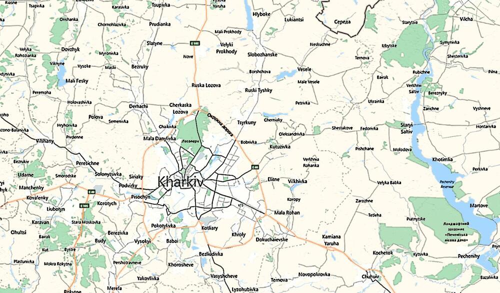 Harkov, mapa Harkova