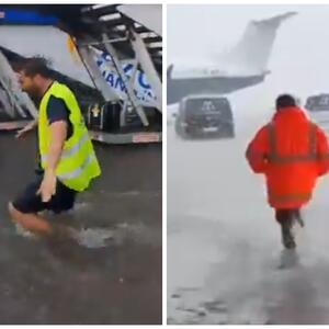 POTPUNI HAOS U POPULARNOM LETOVALIŠTU: Aerodrom poplavljen, sa plafona