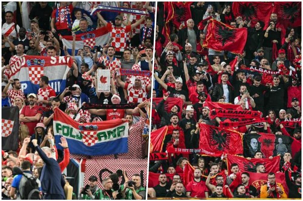 "BRAT UZ BRATA, ALBANAC UZ HRVATA" Sve puca od ljubavi između navijača Albanije i Hrvatske! Ujedinila ih MRŽNJA PREMA SRBIJI! FOTO