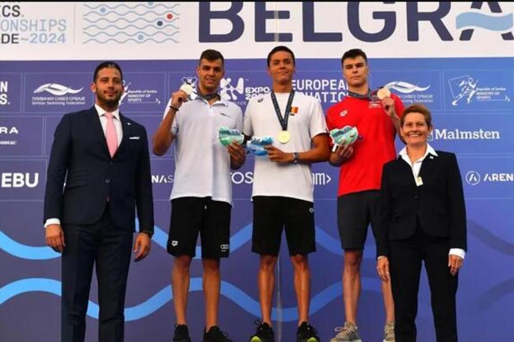 MEDALJA ZA SRBIJU! Barna osvojio bronzu na 100 metara slobodno na Evropskom prvenstvu u Beogradu