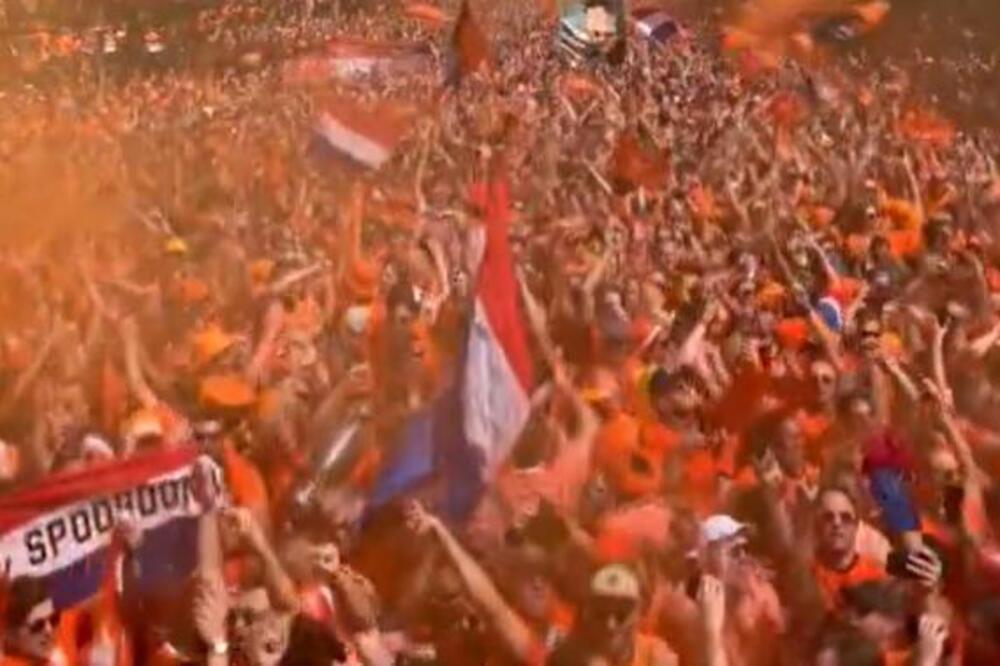 POTPUNO LUDILO U NARANDŽASTOM: Holandski navijači marširali Minhenom! Pogledajte spektakularan korteo VIDEO