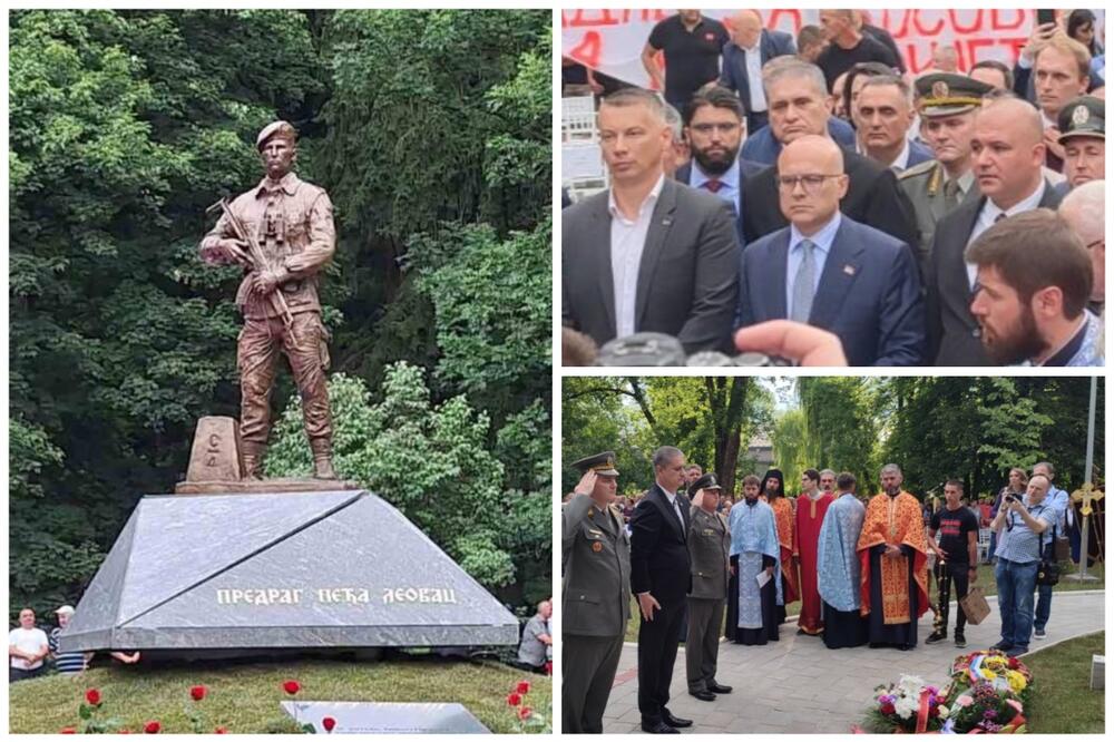 NA VIDOVDAN SE ODUŽILI HEROJU SA KOŠARA: U Pljevljima otkriven spomenik Predragu Leovcu, ceremoniji prisustvovao premijer Vučević