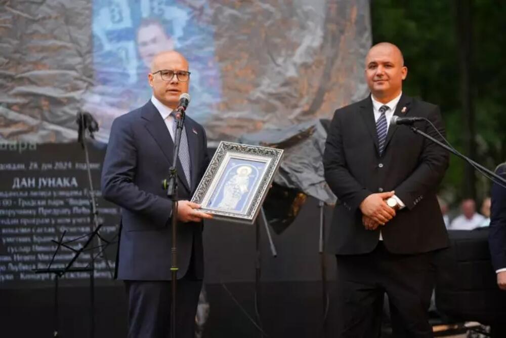 Premijer Srbije Miloš Vučević i predsednik Opštine Pljevlja Dario Vraneš 