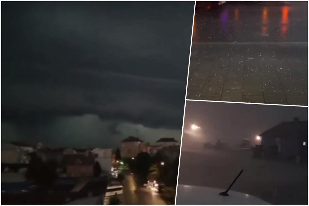 KATAKLIZMIČNI PRIZORI NEVREMENA U SRBIJI Tuče grad, formirao se olujni sistem: "Ovo kada vidim, SAMO KAŽEM POMOZI BOŽE" (VIDEO)