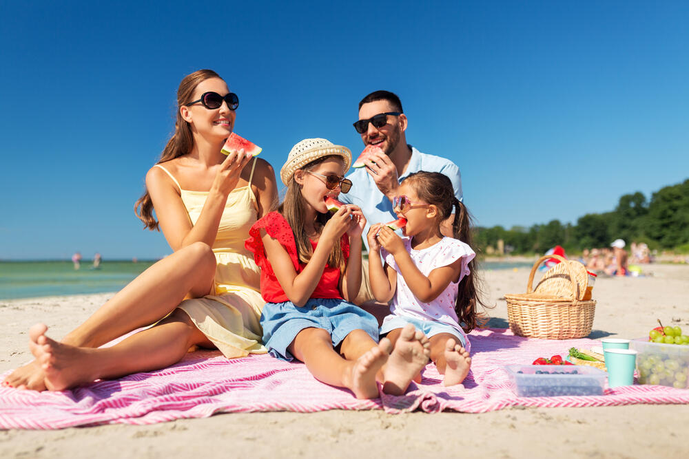 nutricionista, plaža, ishrana na plaži