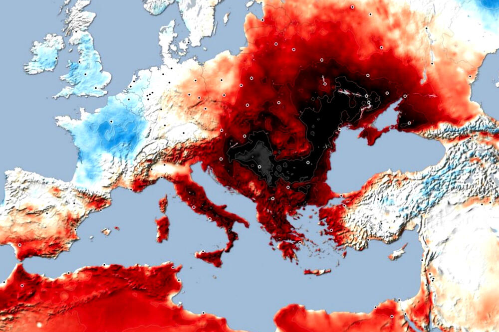 ZASTRAŠUJUĆA MAPA KOJA POKAZUJE KAKO SE BALKAN PRŽI! Vrućine se svima smučile, ali za 10 dana može nastupiti HAOS: Biće DRAMATIČNO