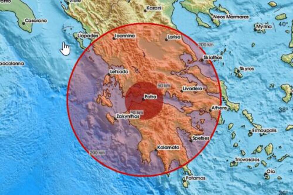 SNAŽAN ZEMLJOTRES OPET POGODIO GRČKU: Tlo na Peloponezu se zatreslo jačinom od 4,5 stepeni po Rihteru