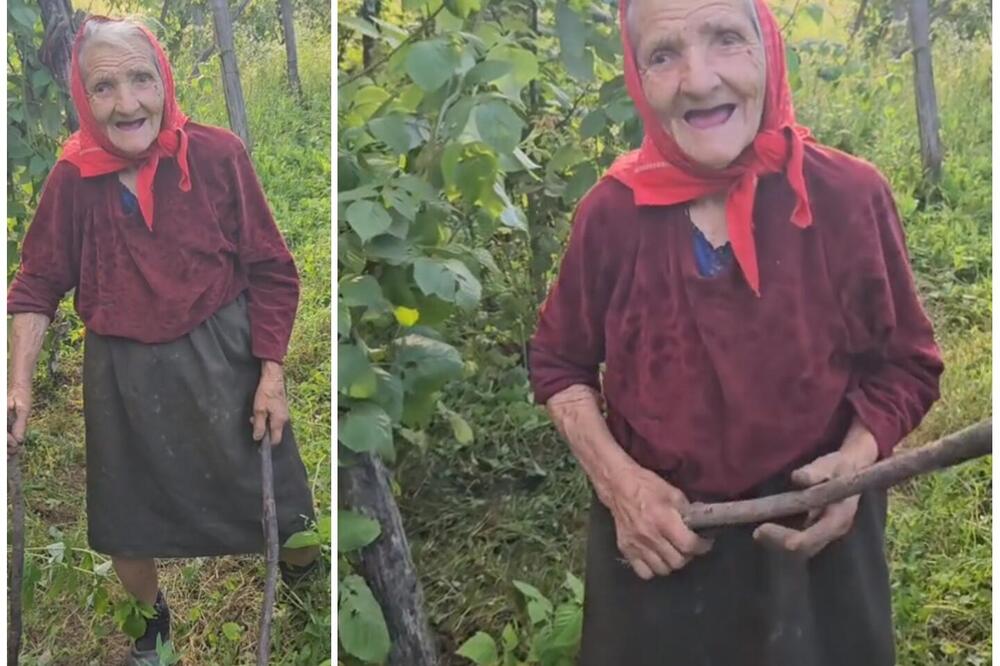 "NJEN OPANAK ČITAV VEK PREGAZI, A ONA I DALJE NEUMORNA"! Baka Mirjana (98) rasplakala Srbiju: "I kamen da ima oči, suzu bi pustio"