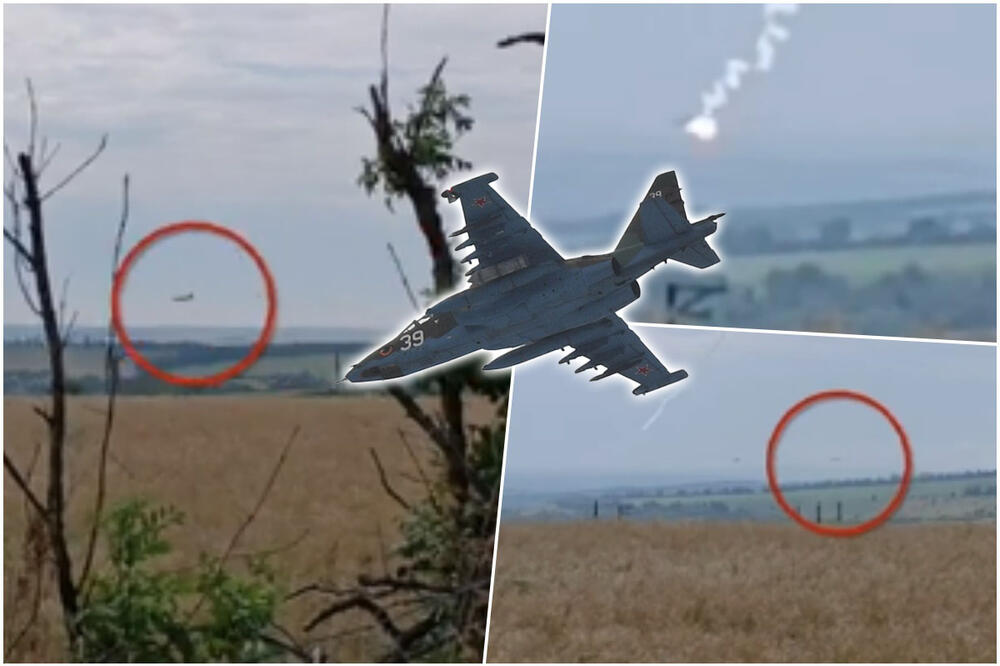 OVAKO JE DANAS OBOREN RUSKI SU-25 KOD POKROVSKA: Kreće u napad na ukrajinske položaje, raketa poleće i tu mu je KRAJ (VIDEO)