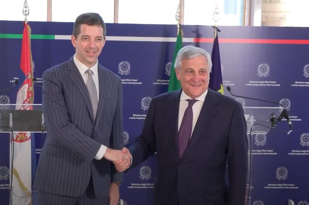 ĐURIĆ U RIMU RAZGOVARAO SA TAJANIJEM: Srbija i Italija su porodica! Zahvalni smo prijateljima na podršci na evropskom putu (VIDEO)