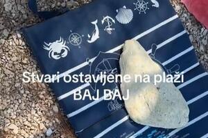 ZBOG PEŠKIRA NA JADRANU NASTAO HAOS! Hrvatica pokazala kako sklanja tuđe s plaže, a Srbi pobesneli: Au kakvo zlo! (VIDEO)