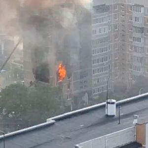 GORI VIŠESPRATNICA U RUSIJI! Vatra kulja na sve strane, u toku je evakuacija: