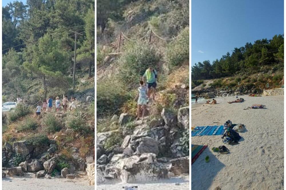 SRAMOTA! VLASNICI BARA U GRČKOJ NISU HTELI DA PUSTE SRBINA NA PLAŽU: "Daj nam 25 evra ili preleti preko stena!" (FOTO)