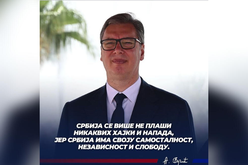 "SRBIJA SE VIŠE NE PLAŠI NIKAKVIH HAJKI I NAPADA" Vučić poslao jaku poruku: Srbija ima svoju SAMOSTALNOST, NEZAVISNOST I SLOBODU