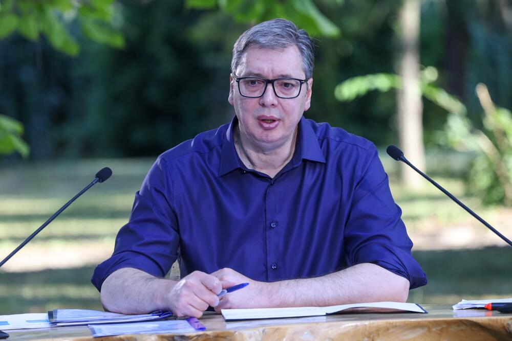 Aleksandar Vučić, obraćanje predsednika, Vila Mir