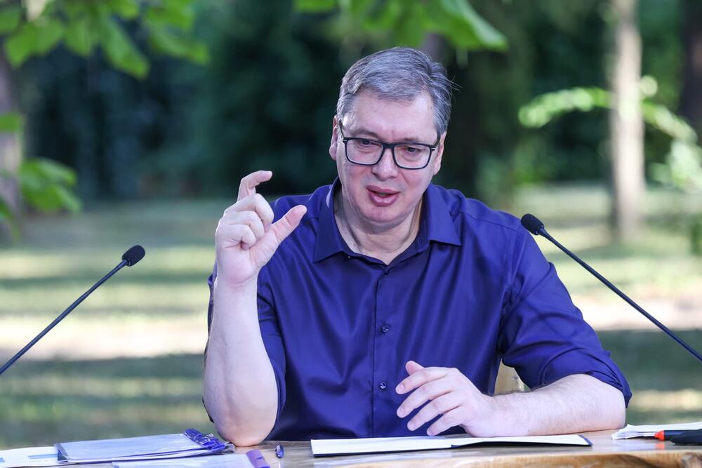 Aleksandar Vučić, obraćanje predsednika, Vila Mir