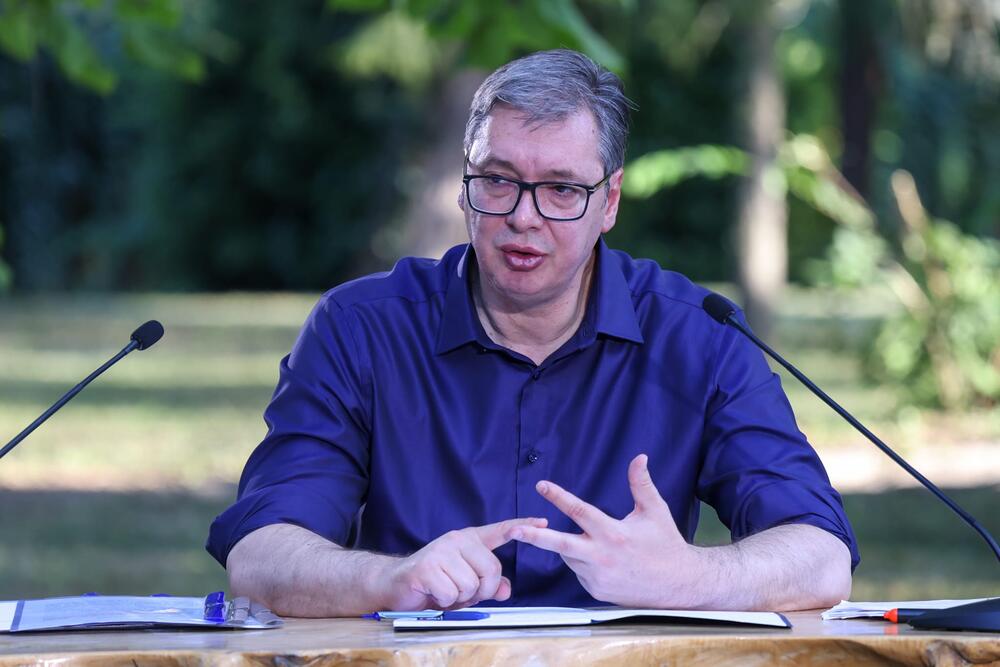 Aleksandar Vučić, obraćanje predsednika, Vila Mir