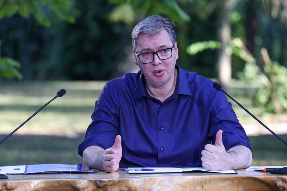 Aleksandar Vučić, obraćanje predsednika, Vila Mir