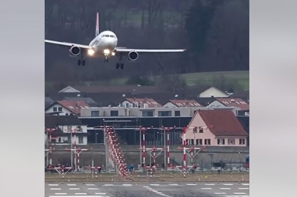 SVI SE DIVE SRPSKOM PILOTU: Jak vetar zanosio avion levo-desno, tik iznad kuća, sletanje od kojeg zastaje dah! (VIDEO)