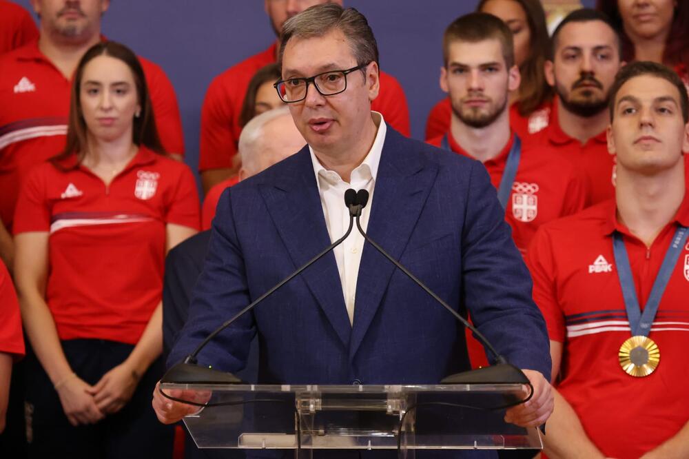 doček olimpijaca, Predsedništvo Srbije, Aleksandar Vučić