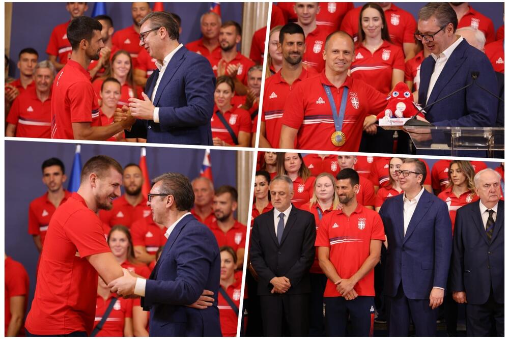 PREDSEDNIK VUČIĆ DOČEKAO OLIMPIJCE: Napravili ste pobednike od svakog od nas! Pomogli ste nam da verujemo da možemo sve (FOTO)