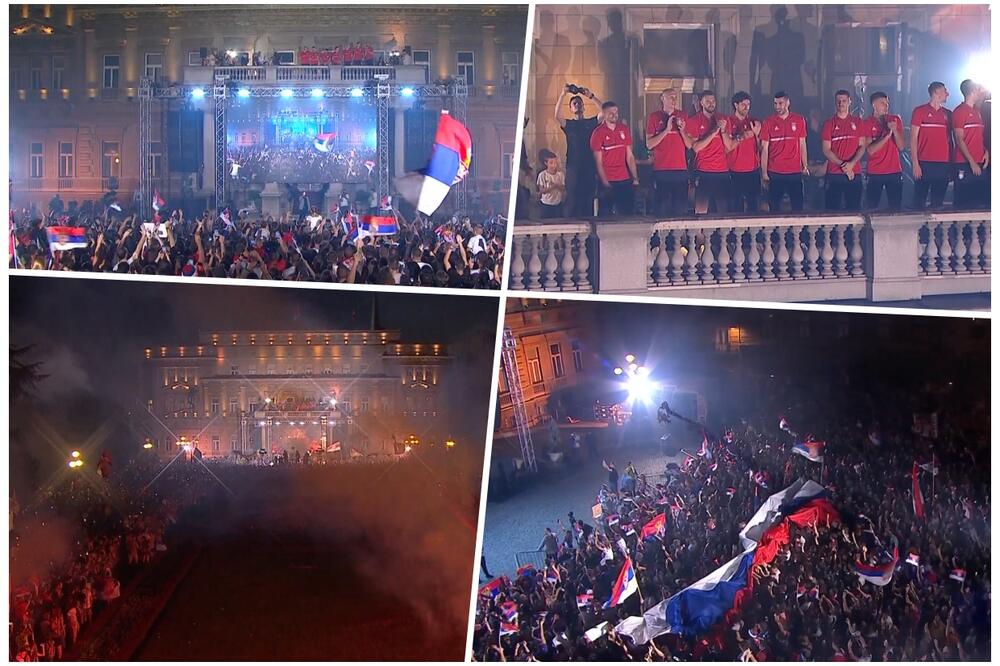 SRBIJA OVAKAV DOČEK NA BALKONU NE PAMTI! DAN ZA PONOS I RADOST: Više desetina hiljada navijača pozdravilo srpske olimpijce! VIDEO