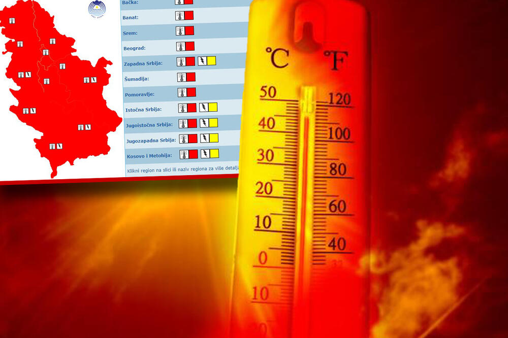 RHMZ UPALIO DVA METEO ALARMA, CELA SRBIJA U CRVENOM! Stiže nevreme, ovi krajevi su danas na udaru!