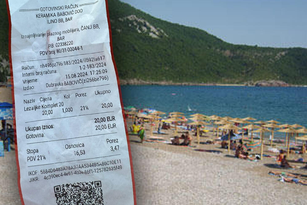 ŽENI TRAŽILI DA PLATI LEŽALJKE IAKO JE DOŠLA NA PLAŽU POSLE 17 SATI Mnogi je brane, a malo ko vidi KLJUČNI DETALJ na računu (FOTO)