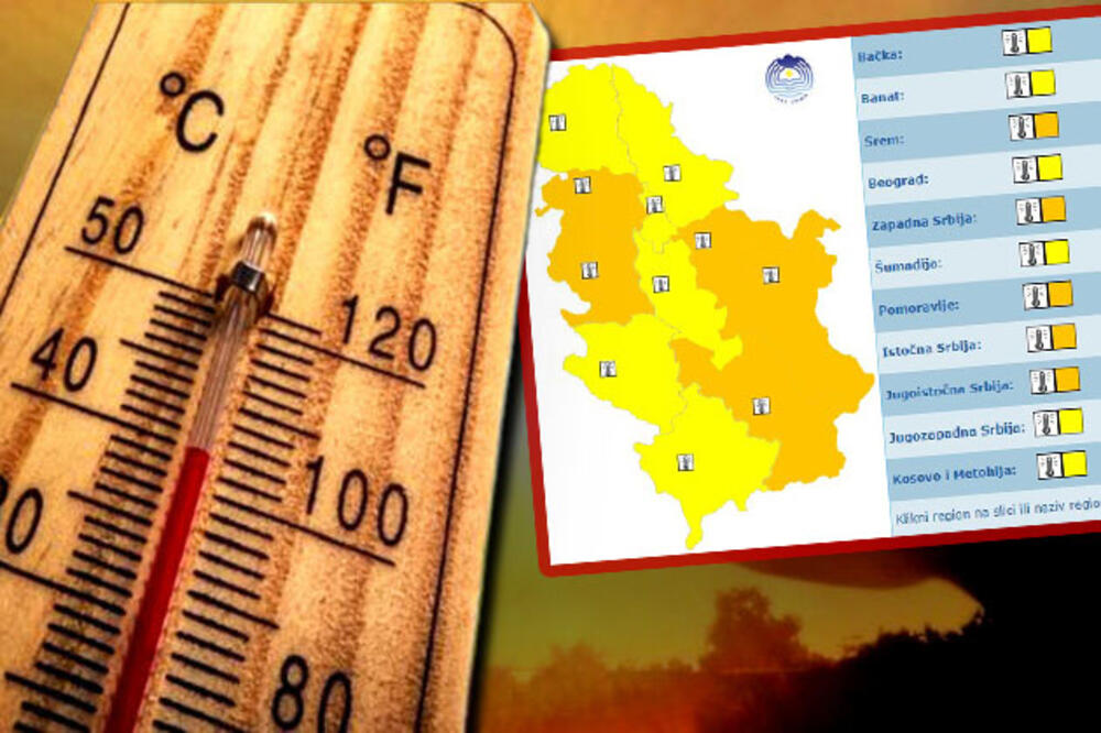 Toplotni talas ponovo prži, upaljen meteo alarm! Ovaj grad će danas biti najtopliji u Srbiji, a evo šta nas čeka do kraja avgusta