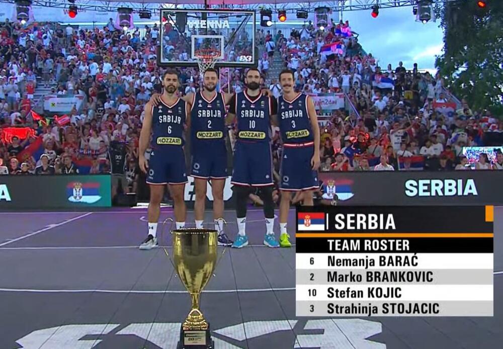 Basket 3x3, Strahinja Stojačić, Stefan Kojić, Marko Branković, Nemanja Barać