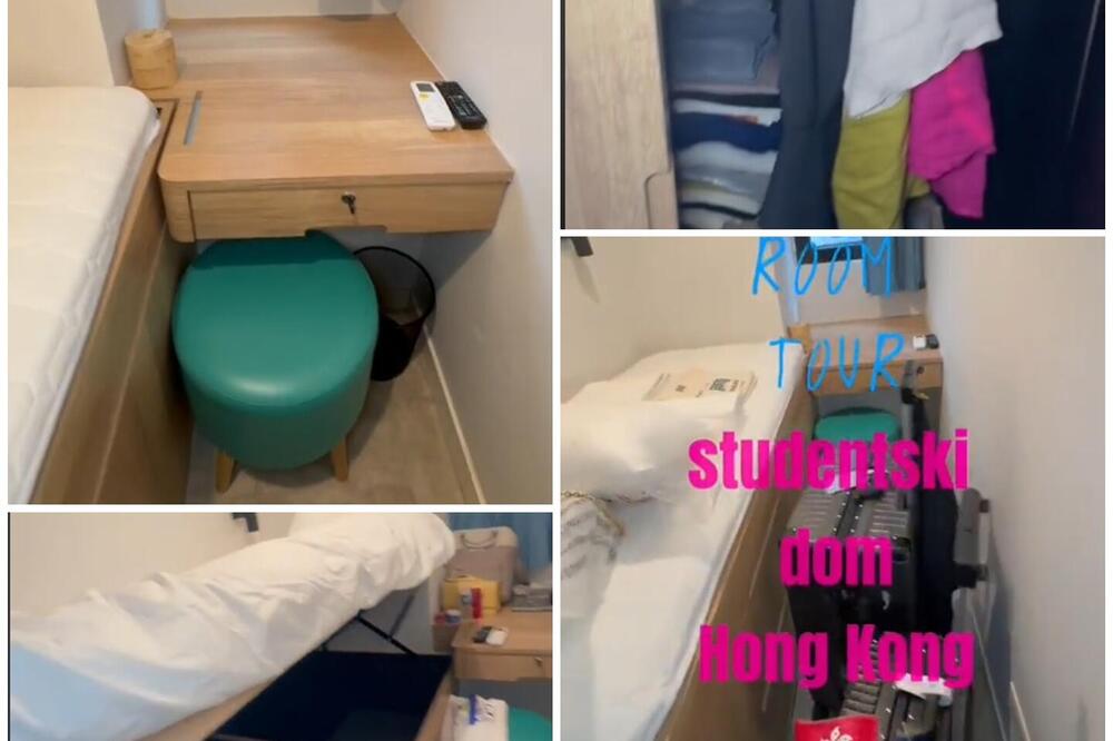 Anastasija otišla u Hong Kong da studira, pa pokazala smeštaj u studentskom domu: Soba ima pet kvadrata, svi se pitaju gde je WC!