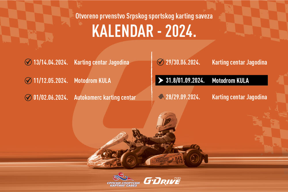 DOŽIVITE G-DRIVE #TAKOMOĆNO KARTING ISKUSTVO: Otvoreno prvenstvo Srpskog sportskog karting saveza nastavlja se u Kuli